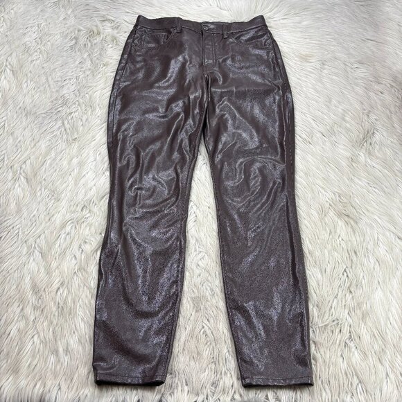 Veronica Beard Vegan Leather Debbie Skinny High Rise - Picture 1 of 8